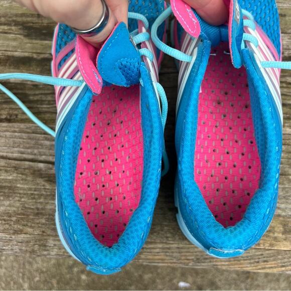 Adidas Women's ClimaCool Crazy Running Shoes Solar Blue/White/Pink C76437 Size 9 - Picture 8 of 9